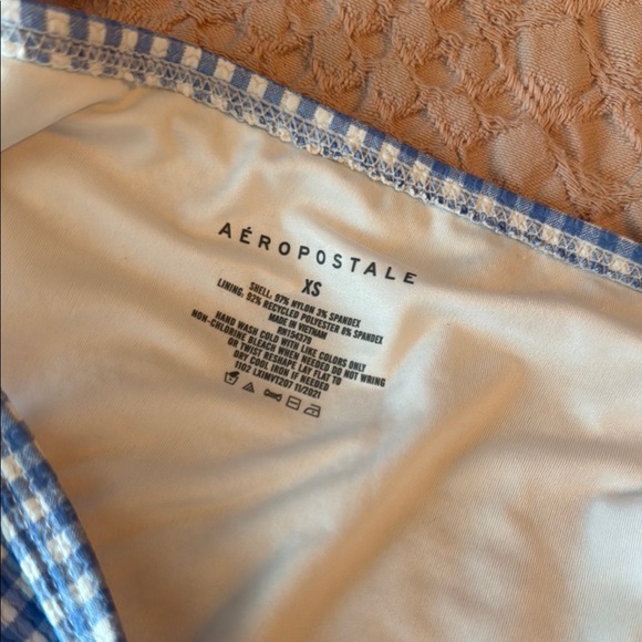 Aeropostale Blue and White Gingham Bikini - Picture 2 of 6